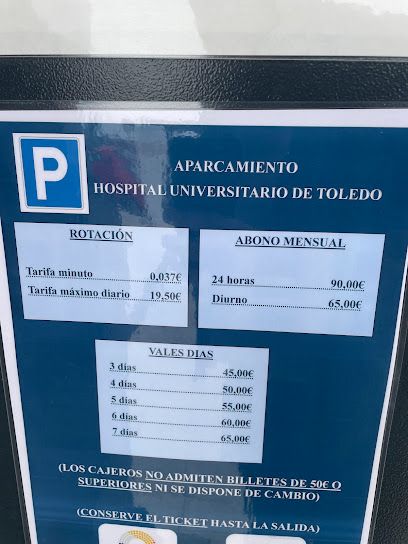 Parking público Hospital Universitario de Toledo