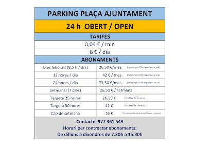 Parking Ajuntament Cambrils
