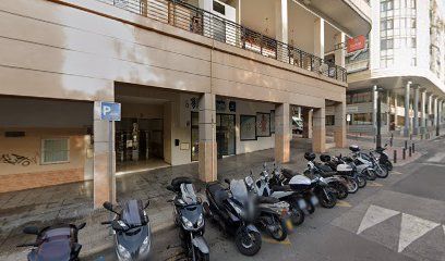 Zona de aparcamiento reservada para motos